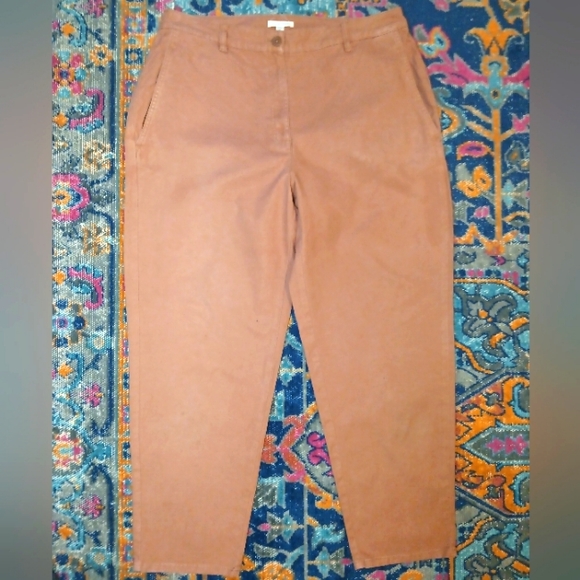 Eileen Fisher Organic Cotton and Hemp Cropped Pants - Picture 2 of 6